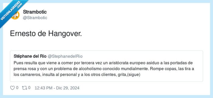 hangover,ernesto,borracho,liarla,restaurante