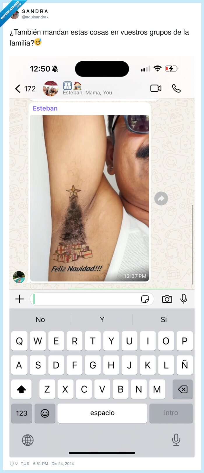 familia,whatsapp,sobaco,arbol de navidad,grupos