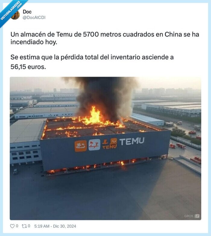 temu,almacén,pérdidas