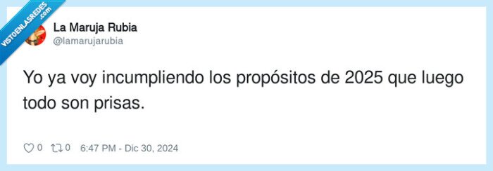 incumpliendo,propósitos,prisas,nochevieja,2025