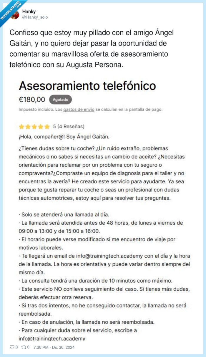 asesoramiento,telefónico,angel gaitán