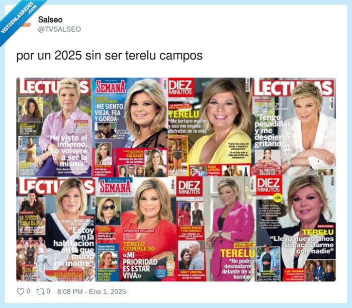 terelu campos,2025,desgracias