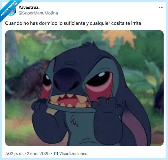 irritar,dormir,stich