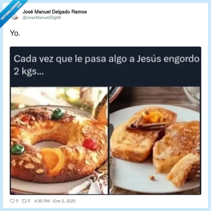 engordar,jesus,roscon,reyes magos