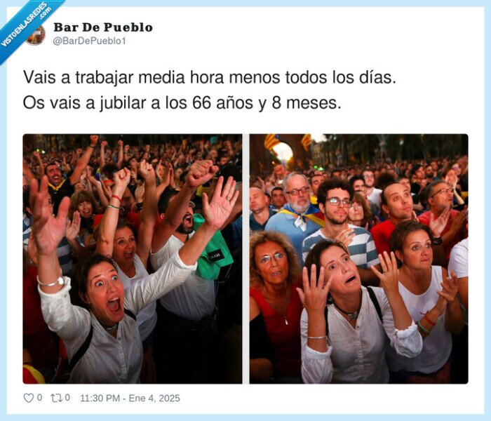 trabajar,jubilar,media,menos