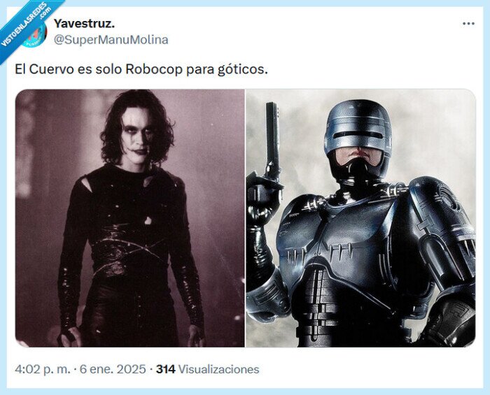 cuervo,robocop,góticos
