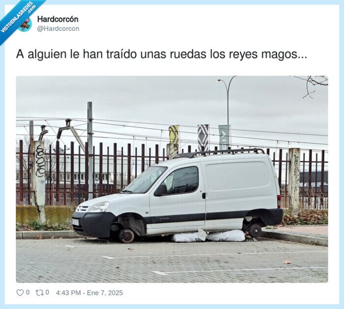 ruedas,reyes magos,robar,furgoneta