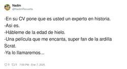 Enlace a Experto en historia, por @NadimRevuelta