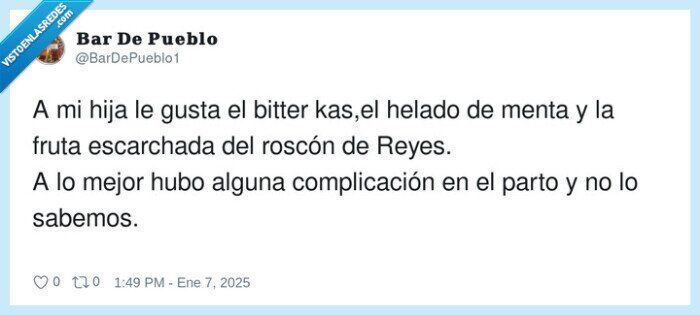 complicación,fruta escarchada,gustar,roscón,bitter kas,helado de menta
