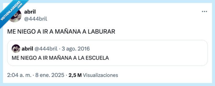 laburar,mañana,niego