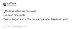 Enlace a Un euro cincuenta, por @AzulWorow