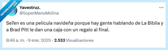 seven,brad pitt,navidad