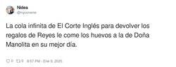 Enlace a Eso sí que es una cola larga, por @nyconene