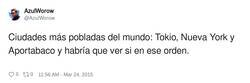 Enlace a Ciudades más pobladas del mundo, por @AzulWorow