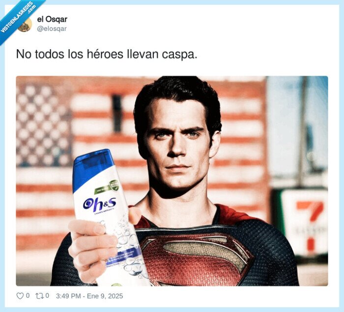 héroes,llevar,todos,caspa,superman,champu,h&s