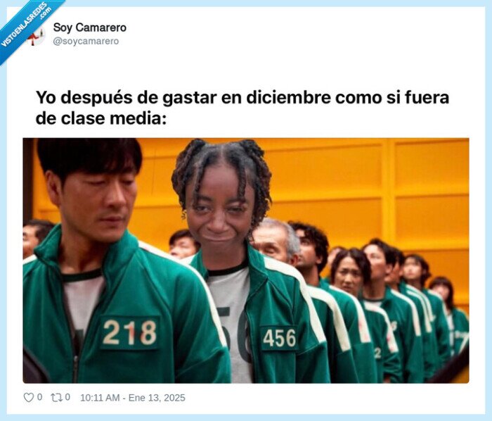 juego del calamar,dinero,gastar,enero