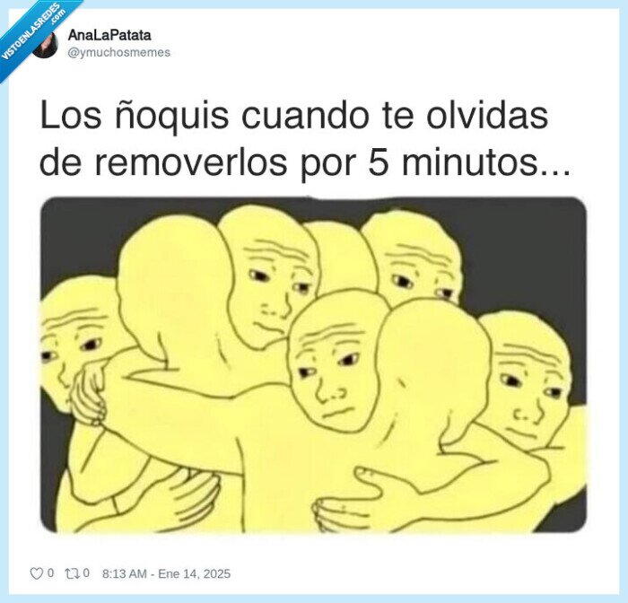 ñoquis,pasta,patata,pegados