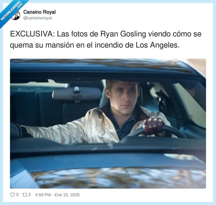exclusiva,mansión,incendio,ryan gosling,los angeles