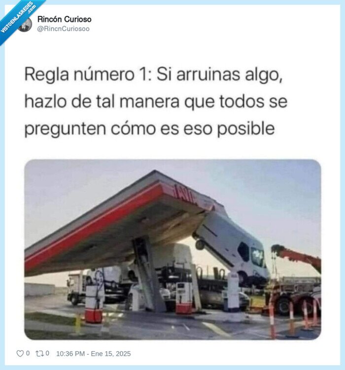 gasolinera,furgoneta,romper,tirar