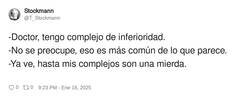 Enlace a Complejo de inferioridad, por @T_Stockmann