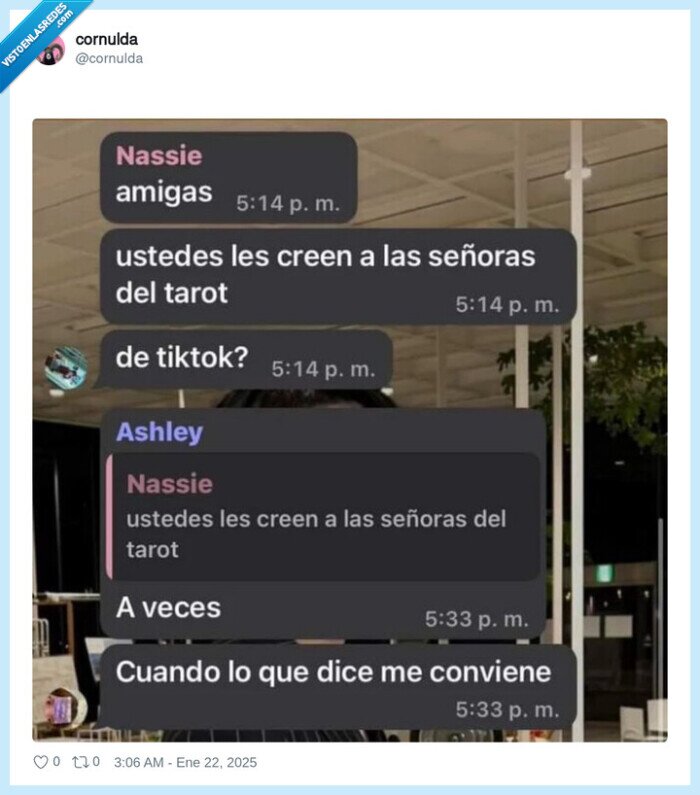 tiktok,creer,tarot,señoras