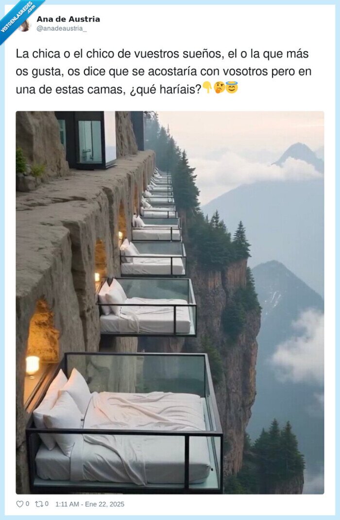 cama,aire,montaña,suspendida