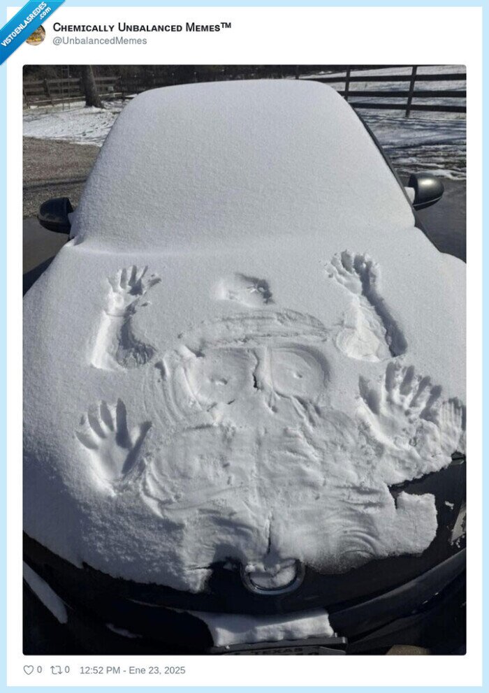 coche,nieve,fornicar,encima