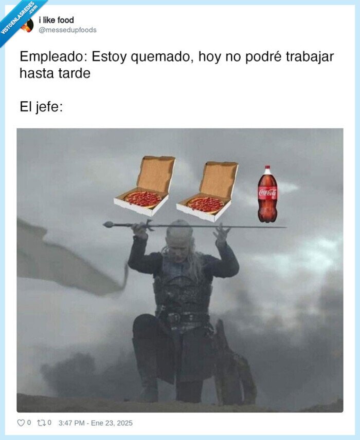 pizza,cocacola,gratis,trabajo