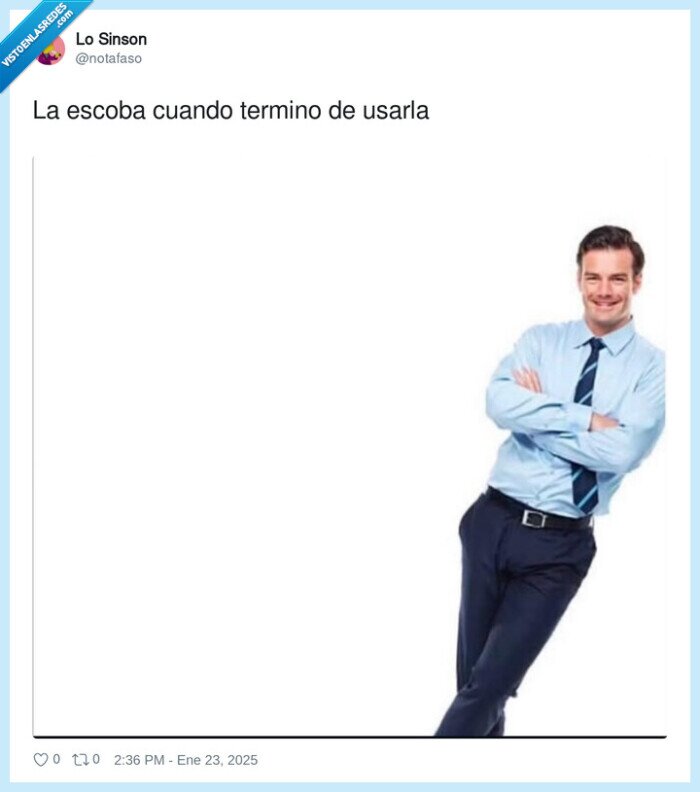 reposar,escoba,pared