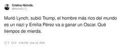 Enlace a 2025 está empezando medio raro, por @Nicholls_C_