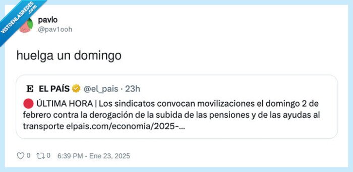 domingo,huelga,jubilacion,pensiones,ayudas al transporte