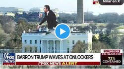 Enlace a Los memes de Barron Trump son los mejores, y para mí éste, al estilo Godzilla, el mejor