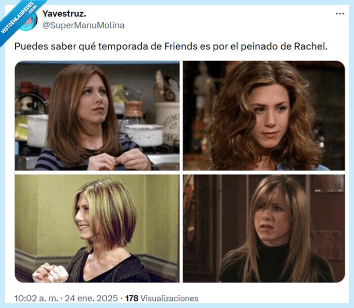 peinado,rachel,friends,temporada