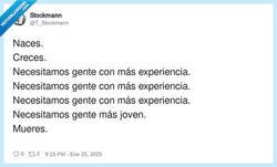 Enlace a Resumen de mi vida laboral, por @T_Stockmann