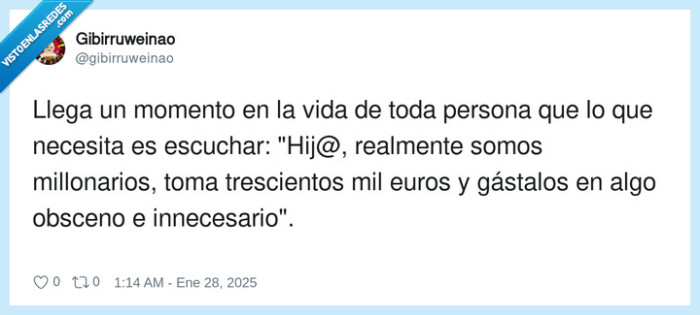 millonarios,innecesario,confesion,familia