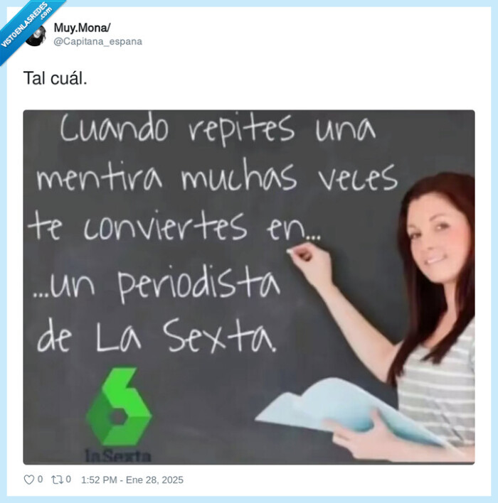 mentira,repetir,periodista,sexta