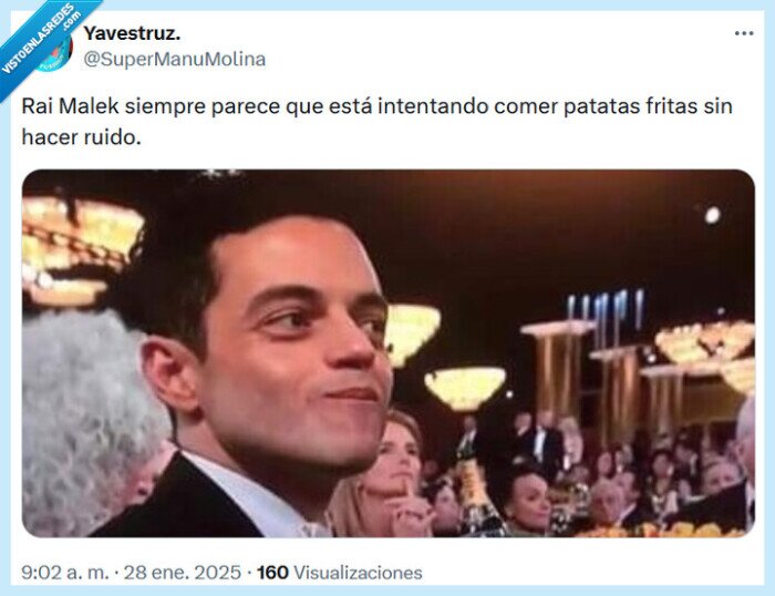 malek,patatas,comer,ruido