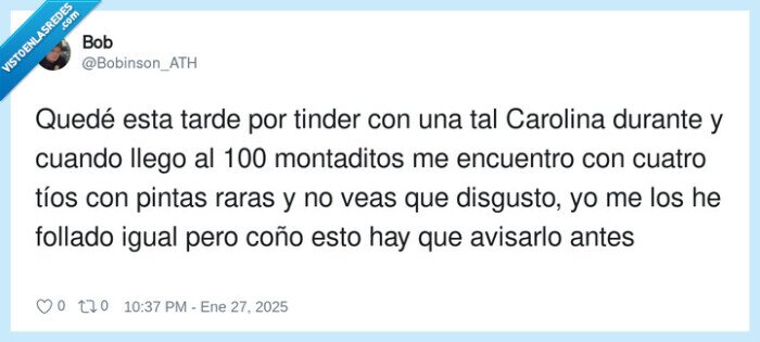 100 montaditos,disgusto,avisar,carolina durante