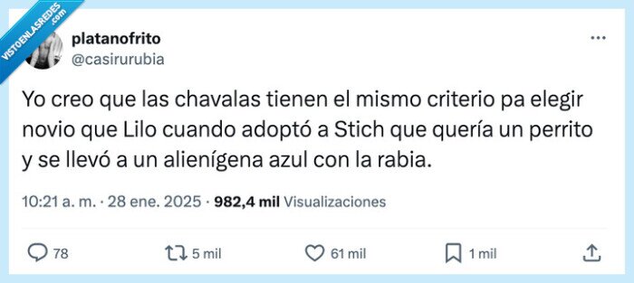 alienígena,chavalas,criterio,adoptar,perrito,lilo,stitch