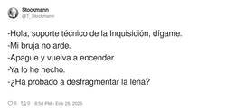 Enlace a Así debía ser el soporte técnico de la Inquisición, por @T_Stockmann