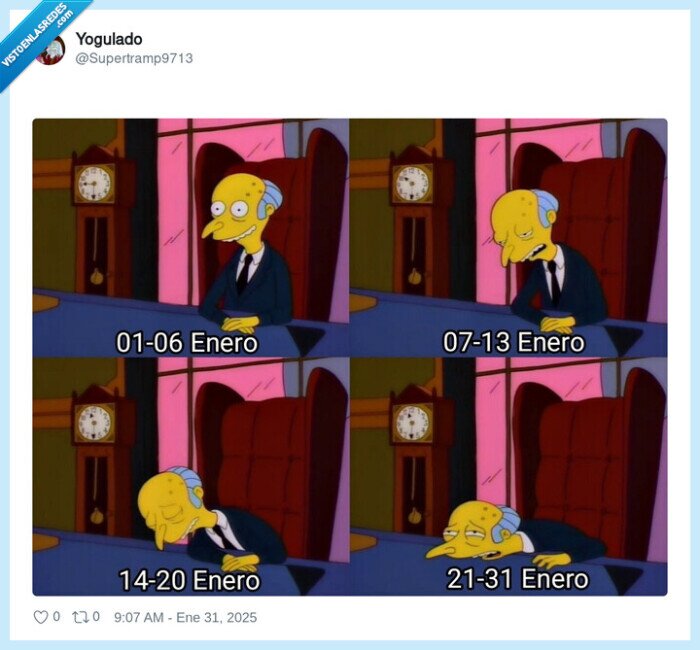 sr burns,enero,meme