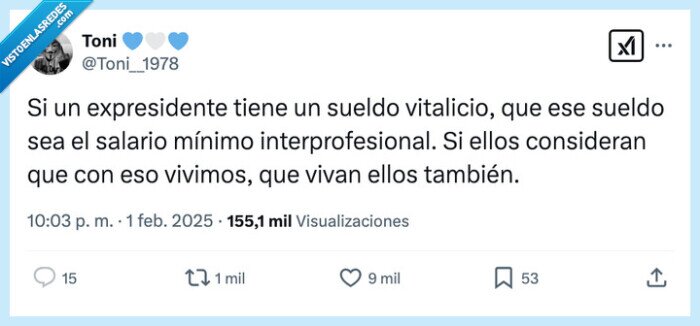 interprofesional,expresidente,sueldo vitalicio