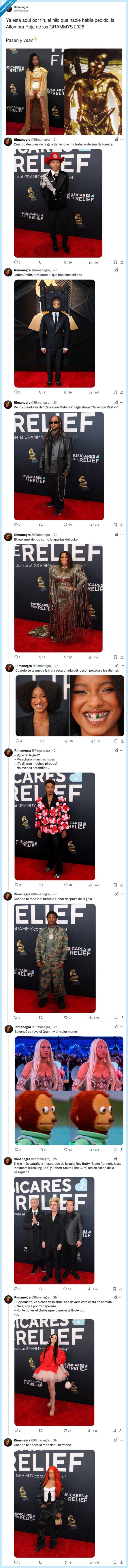 alfombra,grammys,pedido