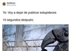 Enlace a No puedo evitarlo, por @Cesarparatu