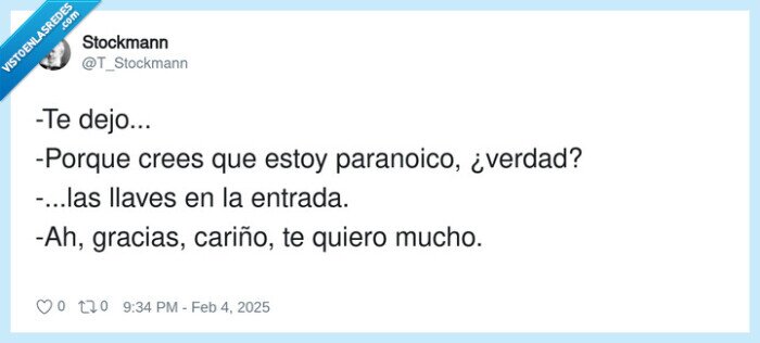 paranoico,llaves,entrada