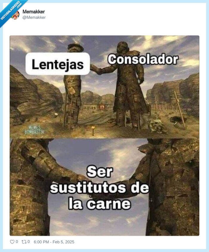 carne,consoIador,sustituto,lentejas