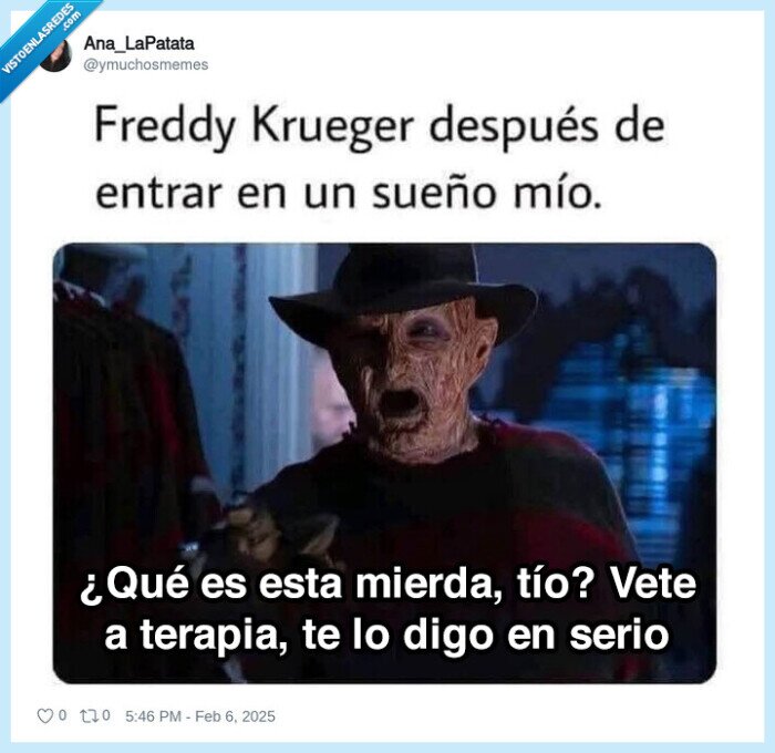 terapia,sueños,freddy krueger