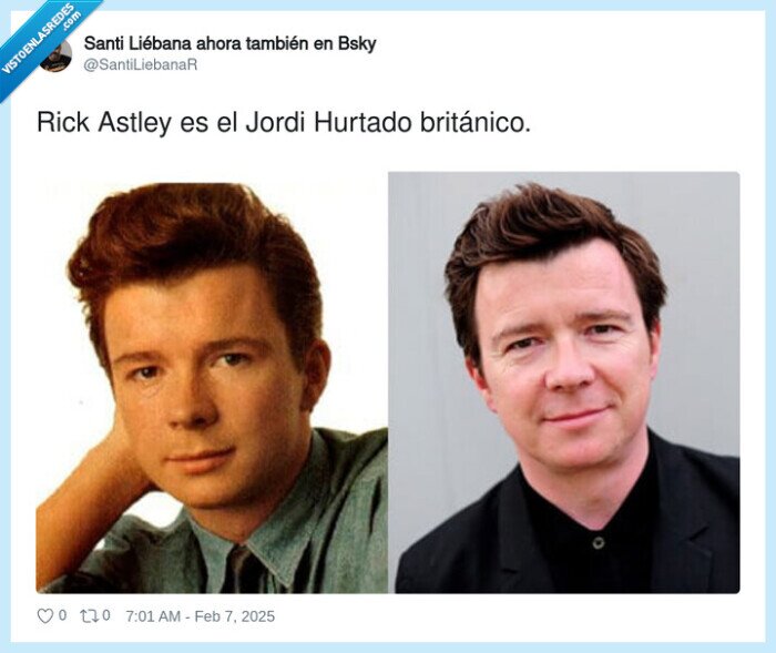 británico,jordi hurtado,rick astley,envejecer