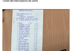 Enlace a Cuando ves los precios en este ticket del Mercadona de 2004 te das cuenta que nos han engañado