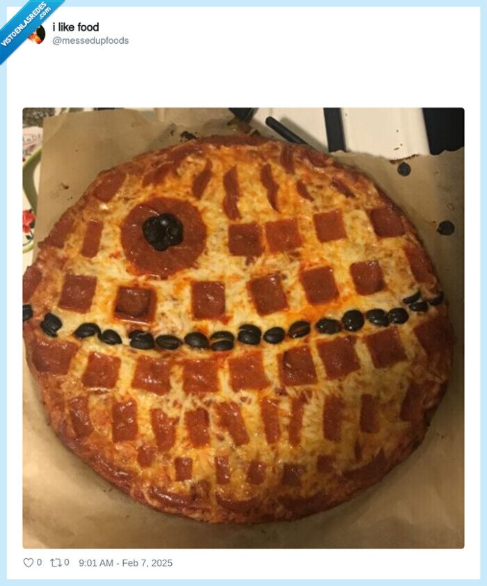 pizza,star wars,estrella de la muerte